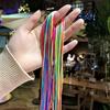 60Pcs Mixed Color Braided Hair Ropes for Colorful Hair DIY Sweet Hair Ropes Hair Accessories