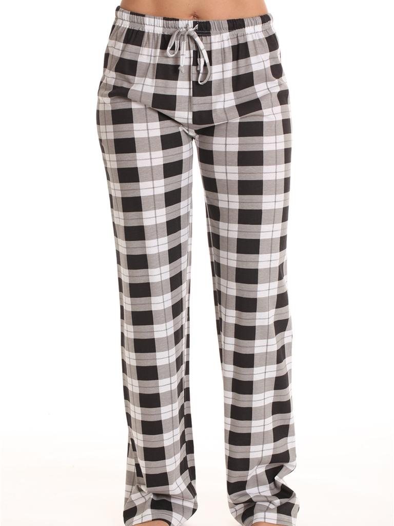 Spring/Autumn Women's Clothing Classic Plaid Home Leisure Long Pants Loose Women's Pants