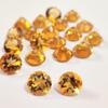 Natural Citrine Round Cut Lot, Faceted Citrine Lot, Citrine Faceted Cabochon Lot, Gemstone Lot, Loose Gemstone Making Jewelry.
