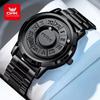 OPK Top Luxury Men Quartz Watches With Magnetic Levitation Hollow Out Stainless Steel Waterproof Men's Watch Oval Case Clock