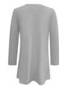 Elegant Women's Solid Long Top - 2025 Autumn/Winter Collection
