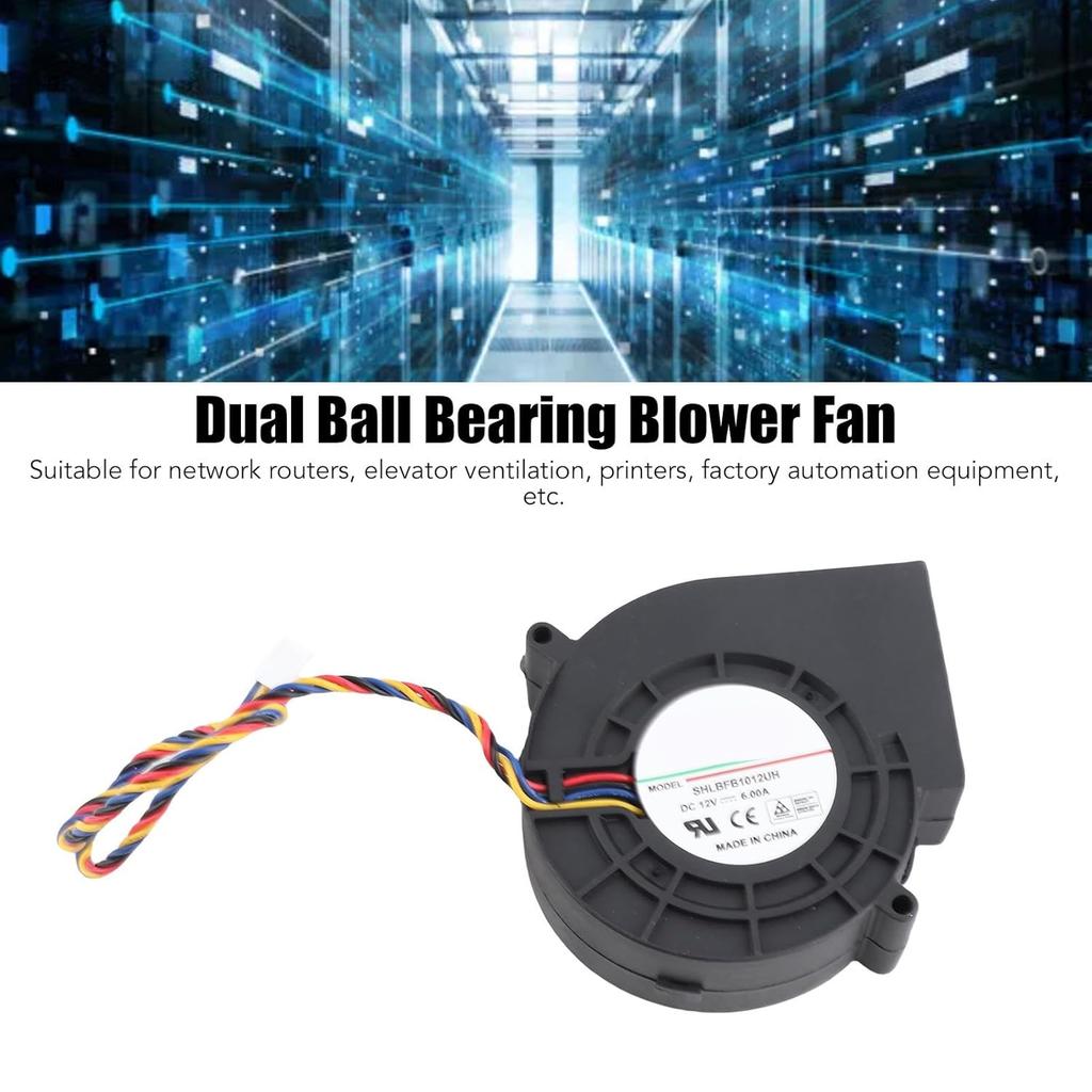 Brushless Cooling Blower Fan DC12V 6A 8300RPM 300CFM High Airflow Dual Ball Bearing for Communication Base Station