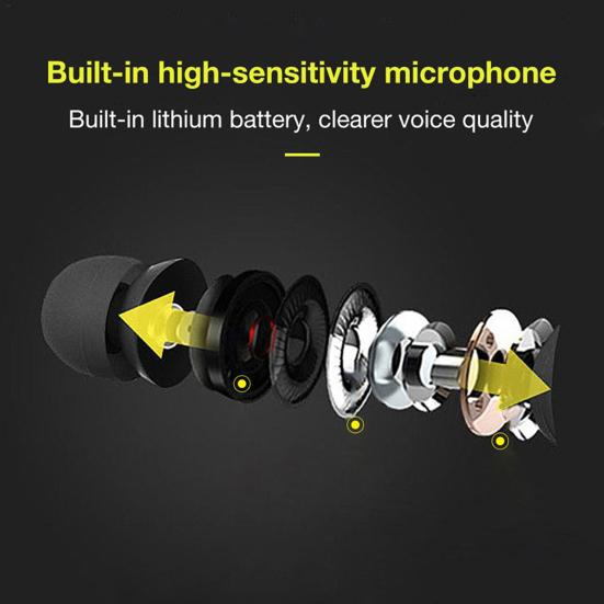 XT6 Magnetic Bluetooth-compatible HiFi Stereo In-Ear Wireless Earphone Sports Headphone