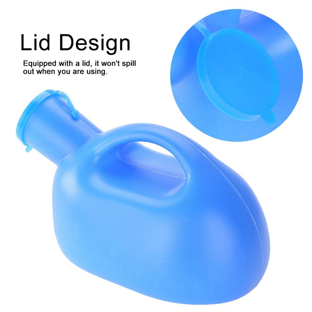 2000ml Portable Outdoor Urine Bottle with Lid Male Pee Urinal Storage Urine Collector