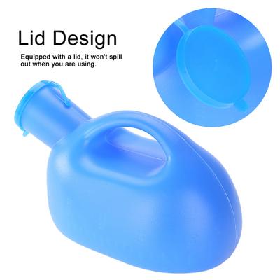 Botella de Orina Portátil para Exteriores de 2000 ml con Tapa Urinario para Orina Masculino Almacenamiento Colector de Orina