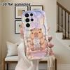 Phone Case: 2D Flat Samsung Galaxy A34 A35 M05 M06 S20 S22 S21 FE Plus 5G Protective Case, Couple Style, Milk Tea Capybara, Christmas and Halloween Gi