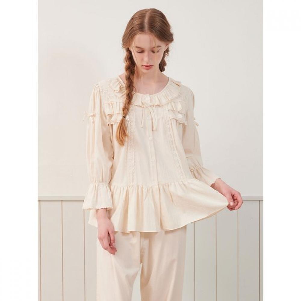 Lunaluz Women S Cotton Long Sleeve Two Piece pajamaS Fomini