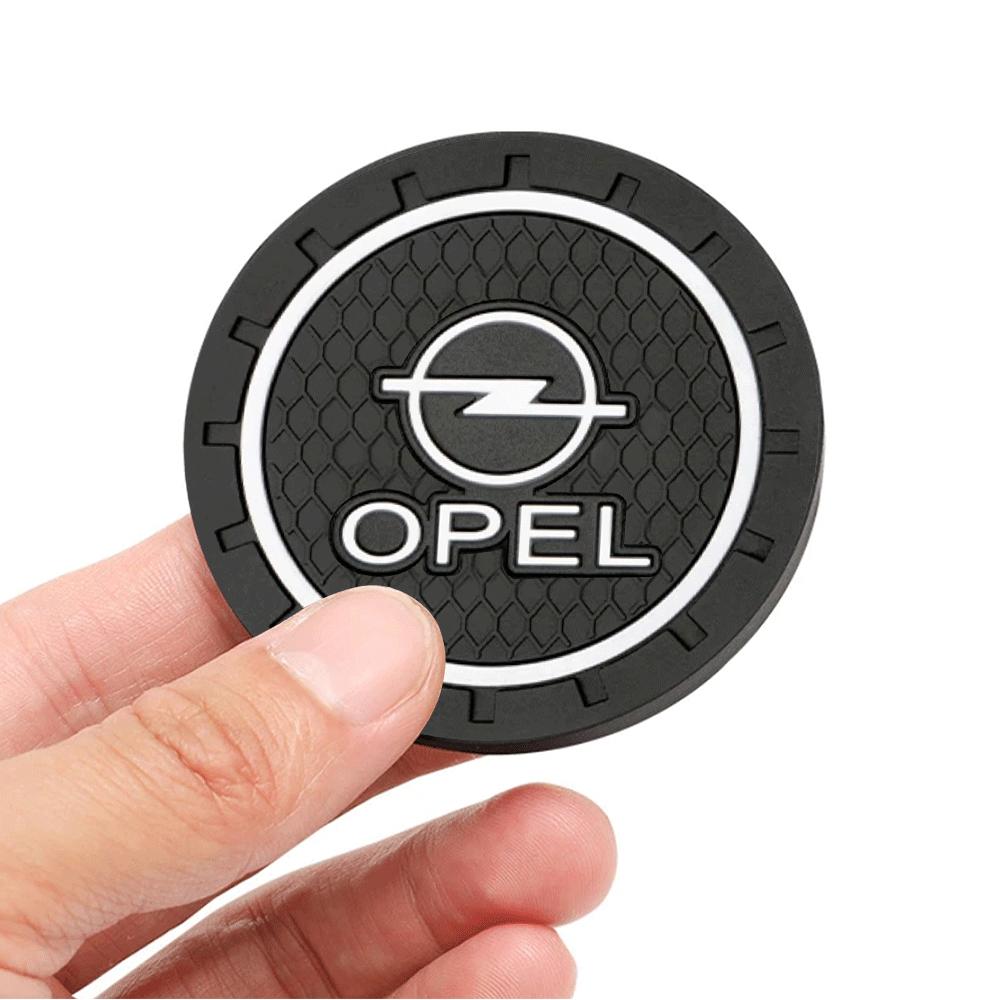Car Styling Coaster Water Cup Holder Mat Badge Non-Slip Pads Decoration For Opel Astra Insignia Mokka Zafira Car Wheel Hubcap