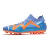 Puma Future Pro Round Toe Lace-Up MG (Rubber Short Studs) Fabric Soccer Shoes Men Soccer Shoes Blue Orange 107173-01