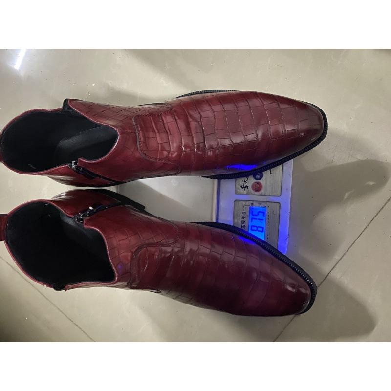 

Men s high-top leather shoes Korean version of the trend British style Martin boots pointed locomotive boots chel leather shoes 46