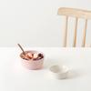 Tackaon Milky Children's Ceramic Tableware Set 5p Kids Toddler Children Elementary School Student Bowl