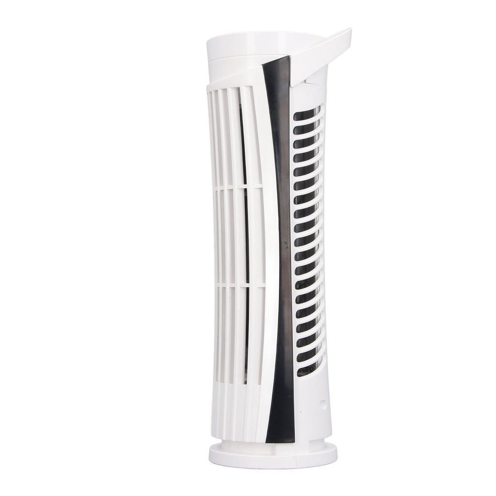 Tower Fan 90 Degree Oscillating Fan with 2 Speeds Light Standing Bladeless Fan 34dB Quiet USB 2.0 for Indoors Bedroom