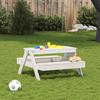 VidaXL Table de Pique-nique pour Enfants, Table à Manger Rectangulaire, Meuble de Camping Jardin Terrasse Patio, Moderne, 832597