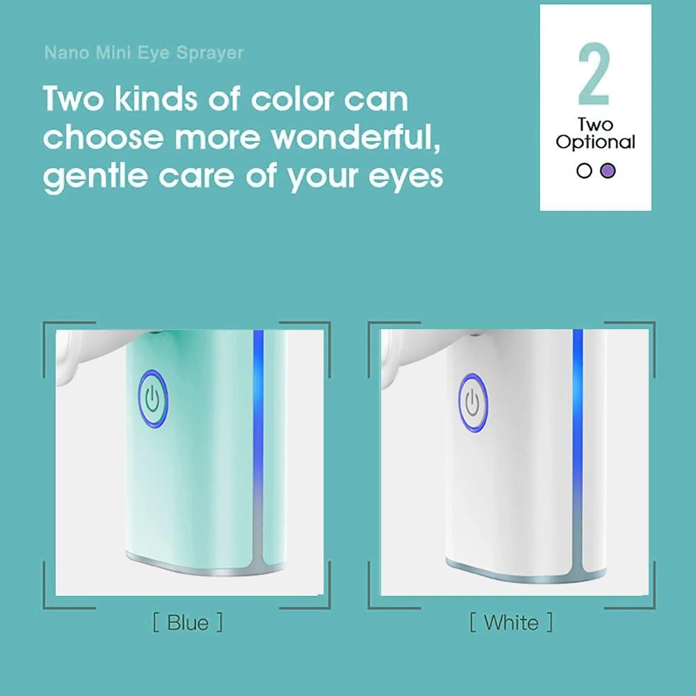 Portable Face Sprayer Eye Sprayer with Nozzle Mini Cool Mist Facial Steamer Handheld Hydrating Mist Sprayer for Face & Eyes