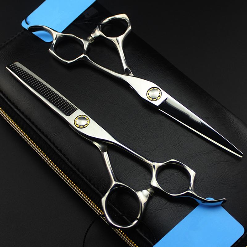 Professional Steel 6 '' Bearing Hair Scissors Make Up Haircut Thinning Barber Makas Cutting Shears Hairdresser Scissors
