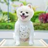 Embroidered Flower Pet Princess Dress Frilly Skirt Cat Suspenders Vest  Puppy Clothes