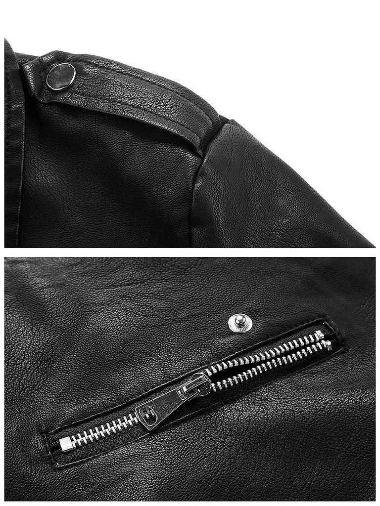 2022 Women's Short PU Leather Motorcycle Jacket - Spring/Autumn Fashion