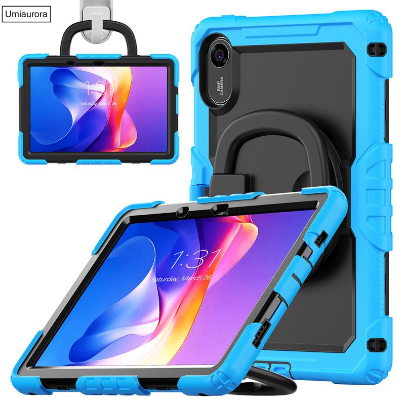 For Xiaomi Redmi Pad 2 Pad2 11 Inch 2025 Heavy Duty Rugged Tablet Case Rotation Pull Ring Stand Strap Shockproof PC Cover Funda
