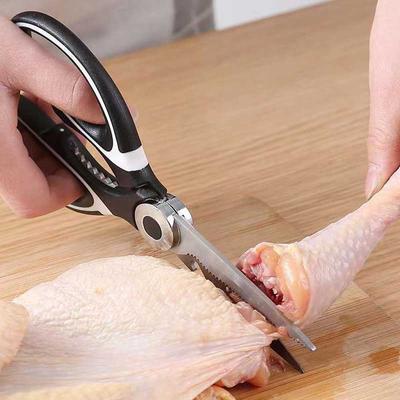 Küchenschere aus Edelstahl, multifunktionale Haushaltsschere, Knochenschere, Hähnchenflügel, Fischhacker, Flaschenöffner