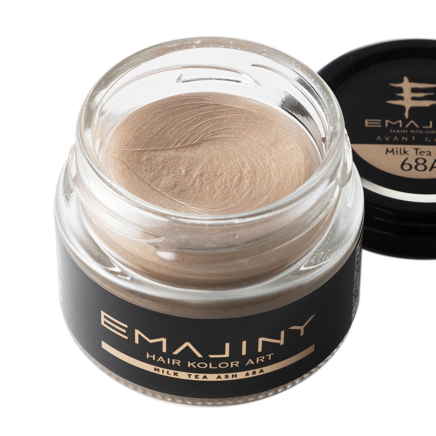 

EMAJINY Milk Tea Ash Hair Color Wax Beige 36g in foreigner style ash hair that can be easily washed off with EMAJINY Milk Tea Ash 68A [Made Japan]