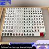 Anpassbares Acryl-Amerikanisches Mahjong-Set - Party- & Freizeit-Geschenkausgabe (Weihnachtsbaum Design)