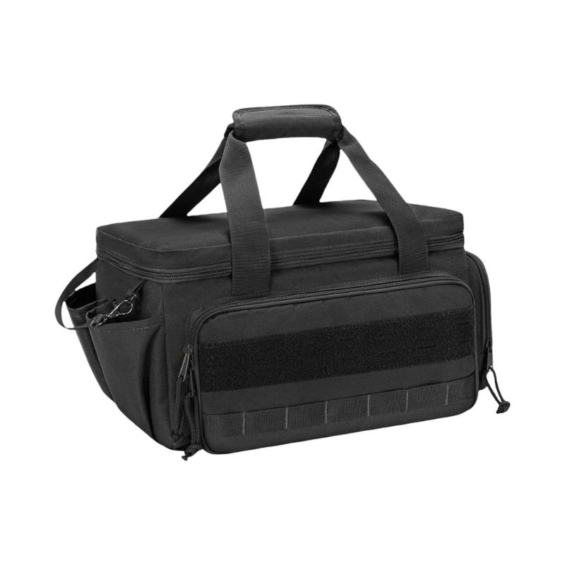 Tear Resistant Multiple Pocket Polyester Tool Organizer Multifunctional Electrician Tool Storage Bag with Side Lanyard