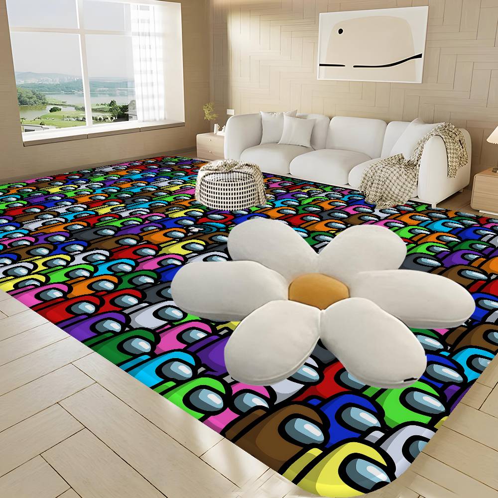A-Among Us Bathroom Mat Kids Room Bedroom Decoration Balcony Anti-Slip Doormat Living Room Welcome Rug