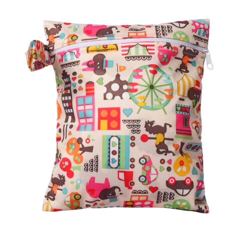 Portable Waterproof Diaper Storage Bag Babies Reusable Washable Single Pocket Travel Organizer Strollers Bags