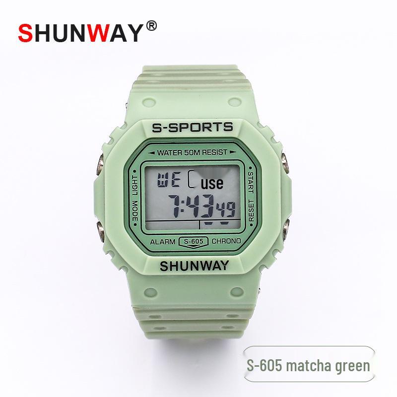 

Unicorn Luminous Waterproof Sports Watch - Versatile Matcha Green for Teens and Adults Default Bagged
