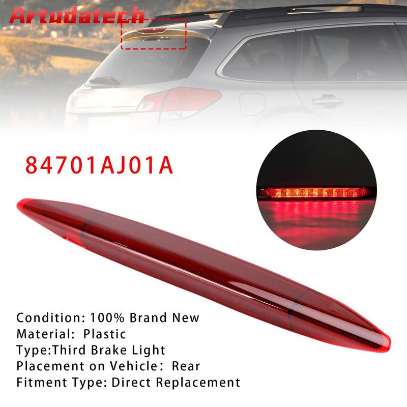 Artudatech High Mount Third Brake Light Lamp 84701AJ01A For Subaru Outback 2010-2014 RED