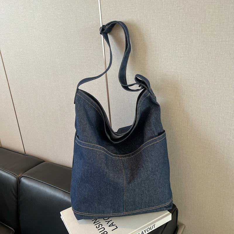 2025 spring new Korean version women's bag retro casual lazy wind large capacity class backpack shoulder bag tote bag