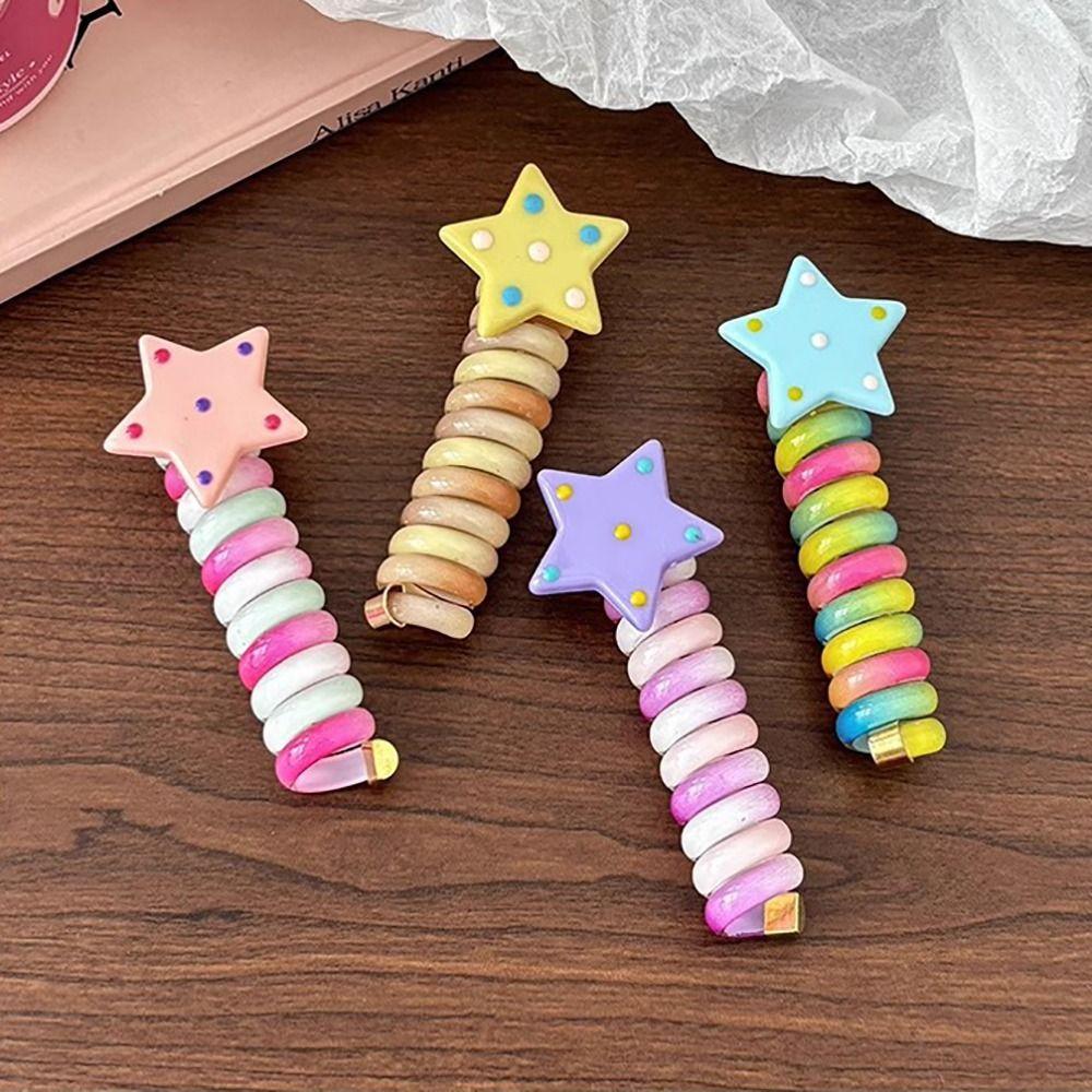 Spirálová gumička do vlasů spirálová gumička gumička do culíku módní gumička do vlasů