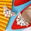 2pcs Women Lady Rhinestones Crystal Bride Shoes Charm Buckle Charms Jewelry Shoe Clip Shoes Decorations