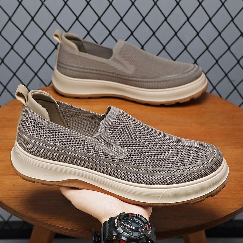 

Мужские мокасины на платформе, повседневные спортивные теннисные кроссовки для мужчин 2024 года, удобные модные туфли для походов и активного отдыха 44 коричневый