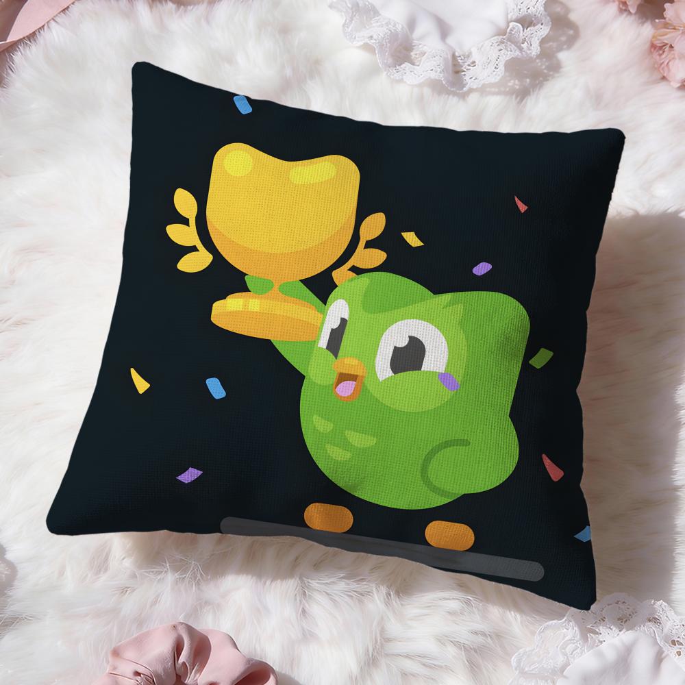 Brand D-DuolingoS Cushion Cover Premium Comfort Reversible Pillow Cove -Two In One Design for Any Room & Car Interior
