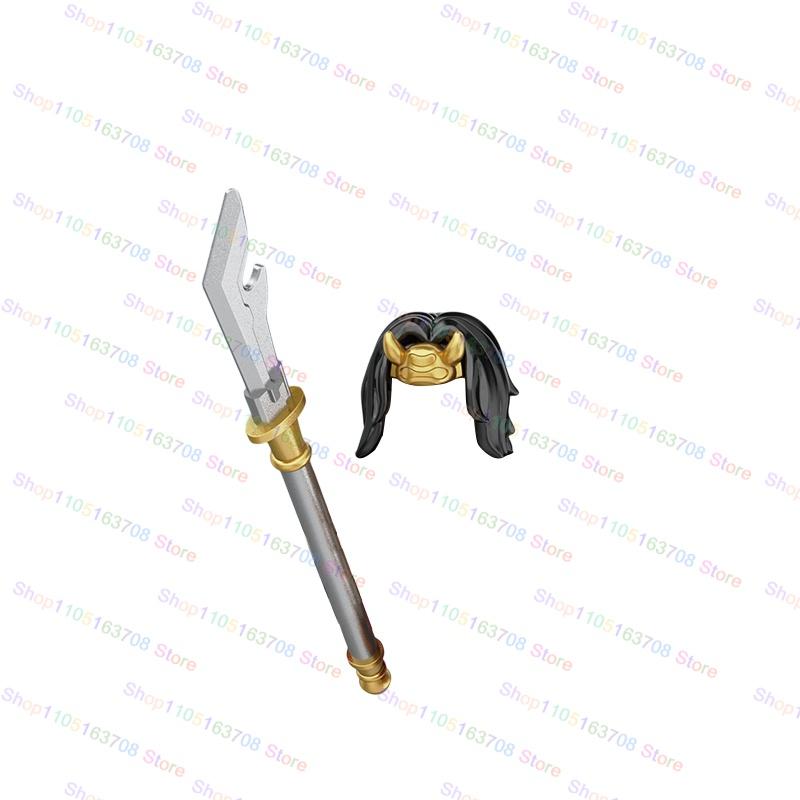 Anime Cartoon Three Kingdoms Cao Cao Sun Quan Liu Bei Characters Building Blocks Accessories Toys Children's Christmas Gift