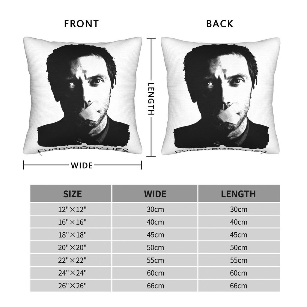 House Everybody Lies Square Pillow Case House Md Cushion Covers Novelty Polyester Decor Pillowcover For Car 18"