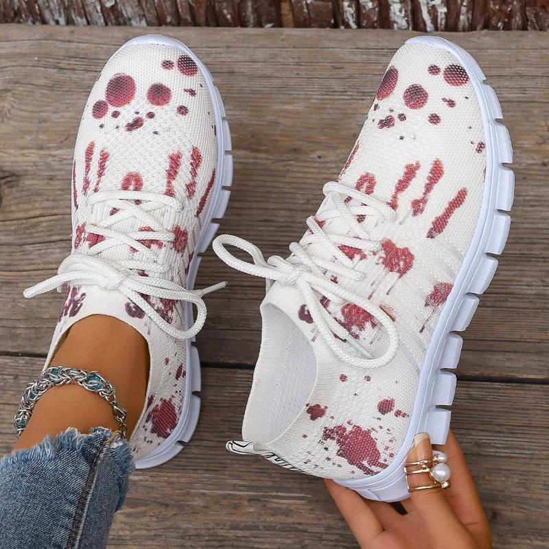 

Женская обувь осень новая дышащая одинарная обувь вязаная спортивная обувь повседневная обувь для бега 43 белый