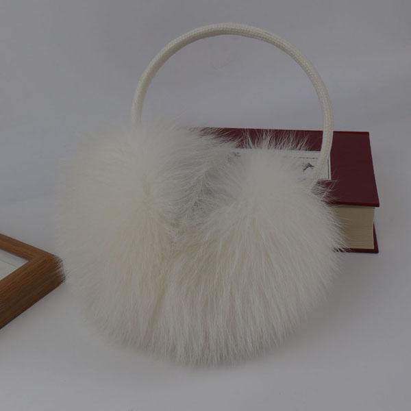 

Новые зимние наушники из натурального меха лисы для женщин, шарфы из натурального меха лисы, двойное назначение, настоящие теплые плюшевые наушники, уличный шарф из цельного меха бежевый