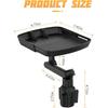 Car Cup Holder Tray Table, Cup Table Holder For Car Drink Holders Tray, 360º Adjustable With Rotating Arm Phone Slot, Non-Slip Stretchable Car Tray