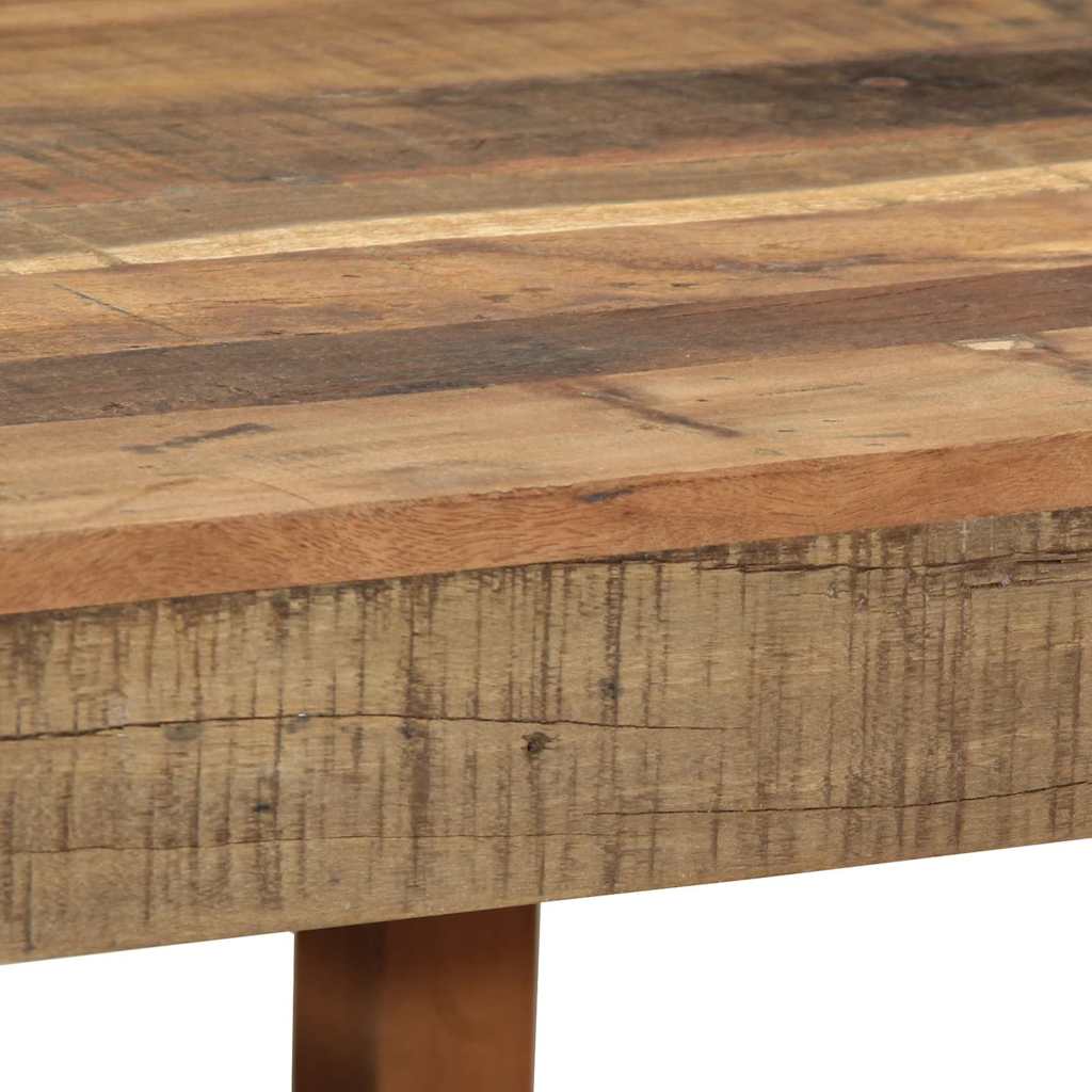 Coffee Table Brown 60 X 55 X 40 Cm Solid Upcycled Wood