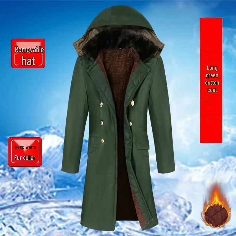 Yizhou Men s Thickened Winter Military Parka M