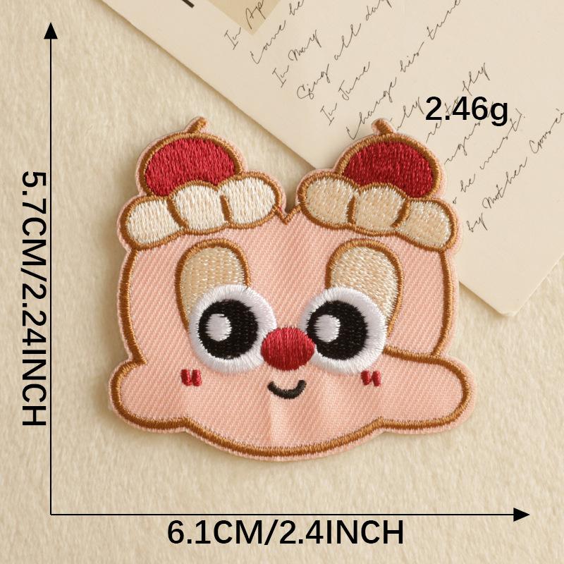 

Вышитая этикетка самоклеящаяся нашивка наклейка мультяшная серия еды оригинальная тканевая этикетка одежда аксессуары DIY вышитая наклейка тканевая наклейка G5L-B-4-11