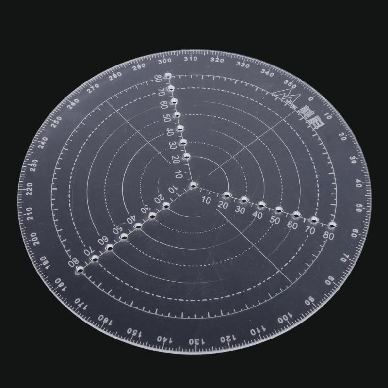 Woodturning Round Center Finder Woodworking Compass Circles Drawing Tool Acrylic Accurate Scale Centering Ruler 20/30CM