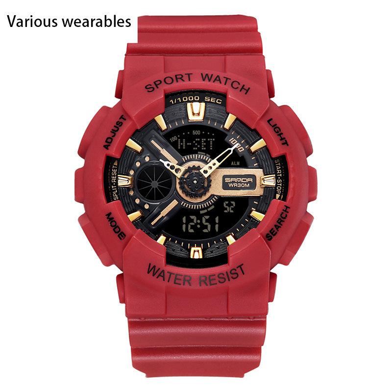 Neue Mode Trendy Jugend männer und frauen Uhren Outdoor Wasserdicht Leuchtende Multifunktions Elektronische Uhr