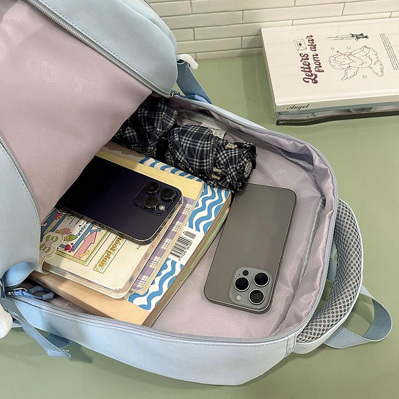 Women's Travel Backpack College Style Large Capacity Backpack Student Schoolbag Computer Bag with Coin Purse