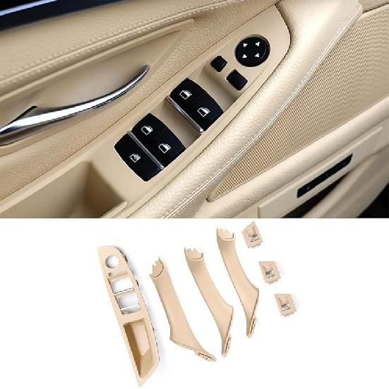 Door Handle Cover for Bmw 5 Series F10 2011-2016 Interior Door Handle Replacement Decorative Cover 520i 528i 530i 535d 535i 550i(Carbon Fiber Color)