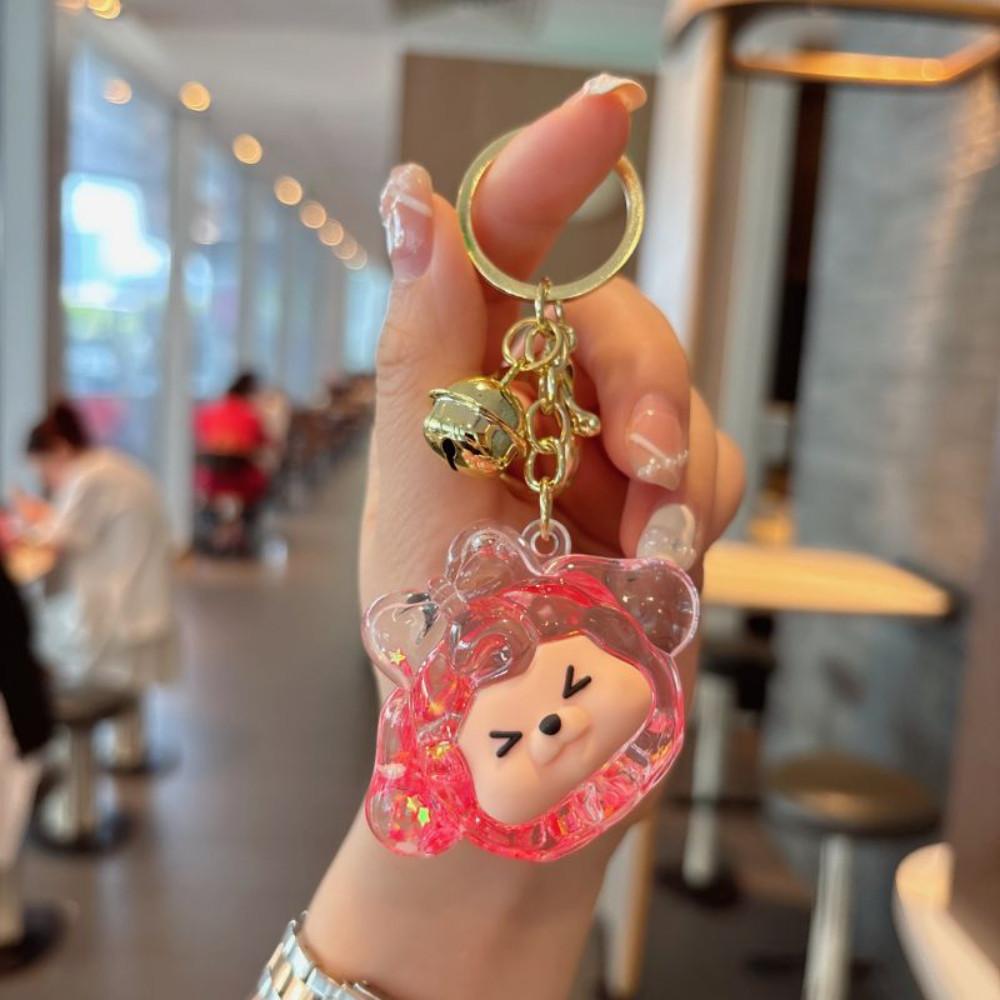 

Cartoon Cute Acrylic Bowknot Doll Keychain Couple Bag Hanging Ornament for Friend Gift