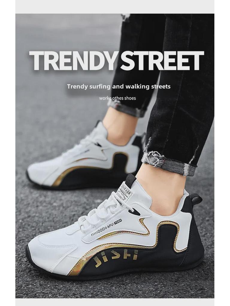 Herren Wasserdichte Leder Reiseschuhe - Große Größe, Rutschfest, Allround Herbst Sportliche Freizeit Schuhe