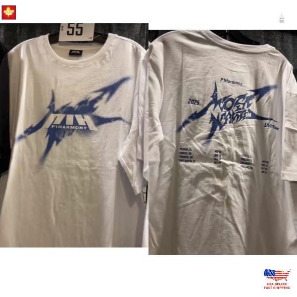 2025 P1Harmony Live Tour P1Ustage H Most Wanted Унисекс Футболка Унисекс Футболка S